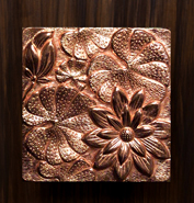 Lotus Copper Door Handles